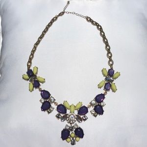 Blue and Green statement necklace